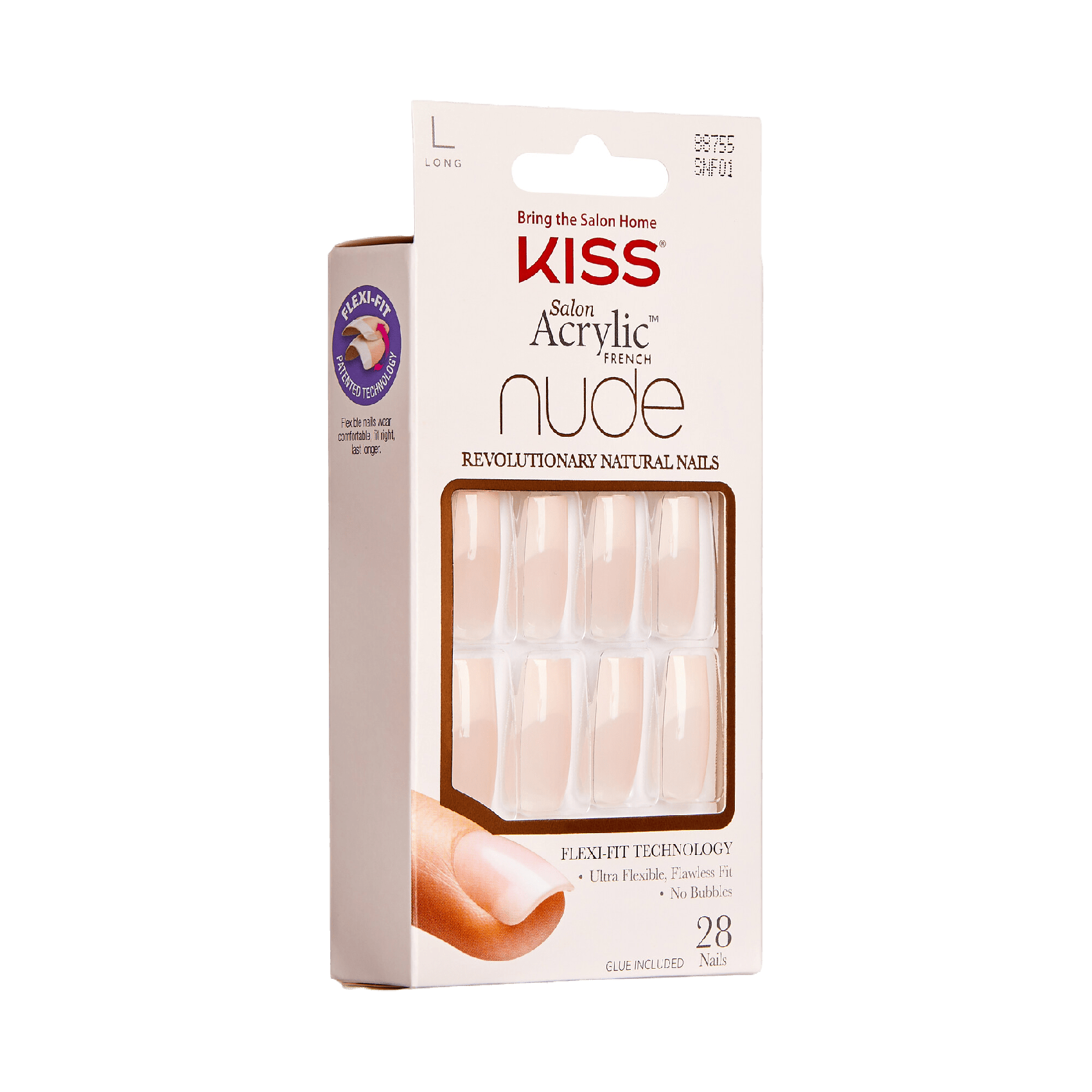 Salon Acrylic French Nude Nails