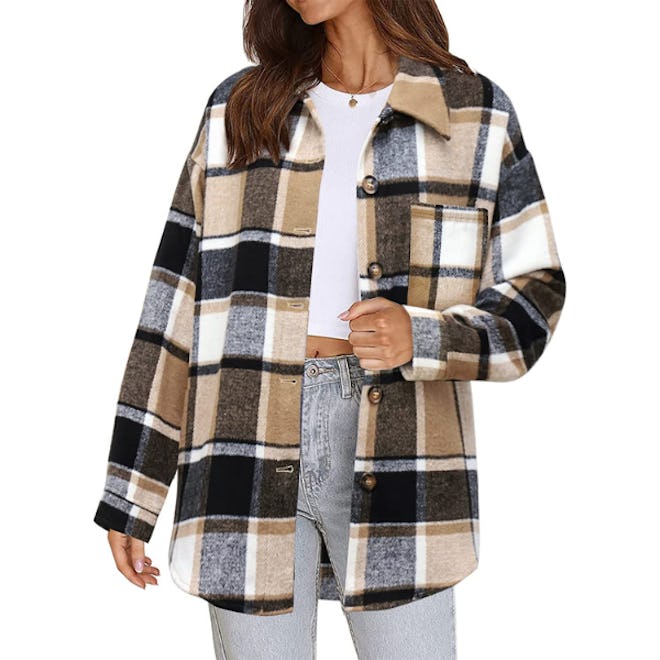 Beaully Flannel Plaid Jacket 