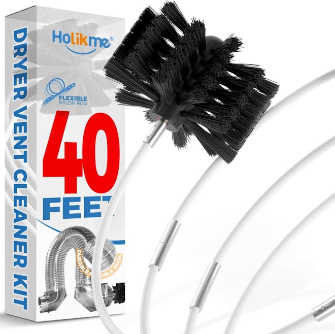 Holikme 40-Feet Flexible Lint Dryer Vent Cleaner Kit