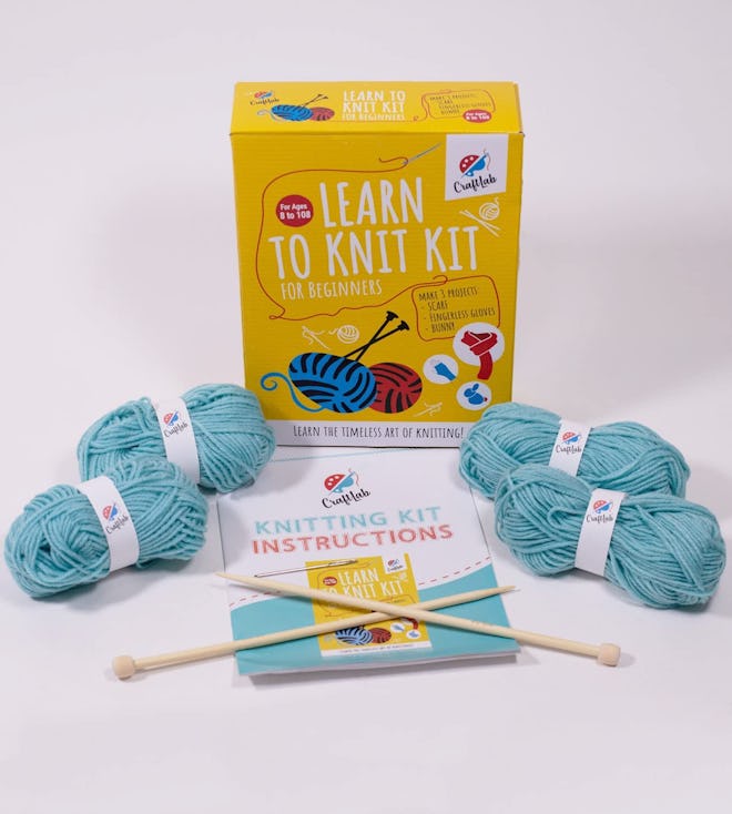 CraftLab Knitting Kit for Beginners
