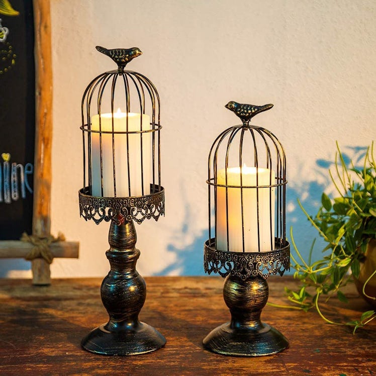 Sziqiqi Birdcage Candle Holders (Set of 2)