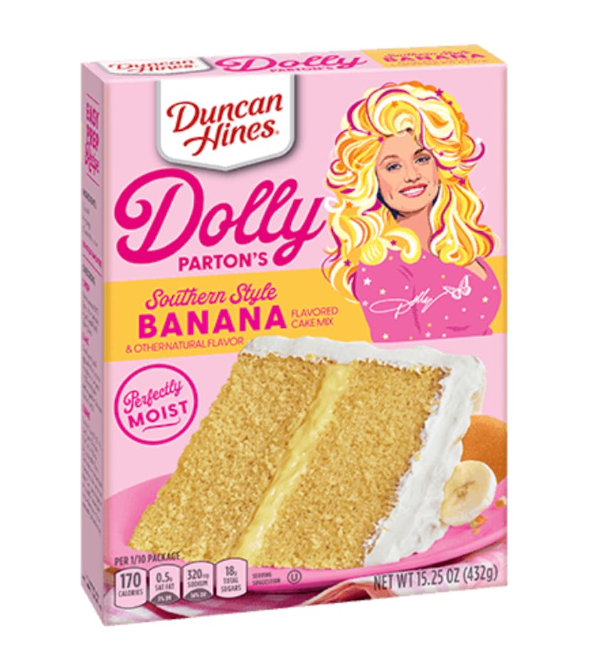 Dolly Parton's Duncan Hines collab started with banana and coconut cake mixes.