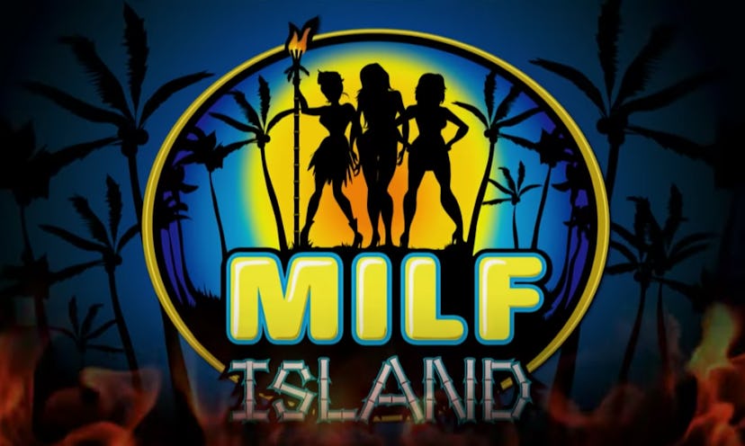 The logo for 'MILF Island' on '30 Rock,' which somehow predicted 'MILF Manor.'