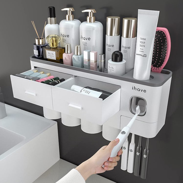 iHave Wall-Mounted Shelf and Toothpaste Dispenser