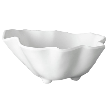 Vida Nube Modern Classic White Melamine Decorative Bowl - Small