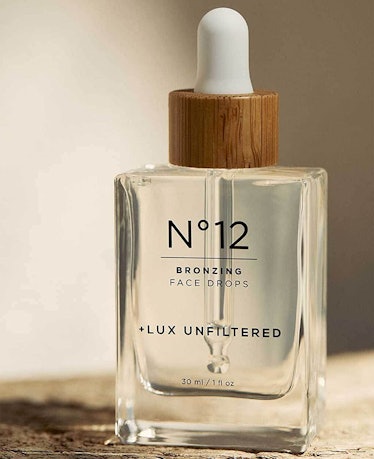 + Lux Unfiltered N°12 Bronzing Self Tanning Drops are the best tanning drops for sensitive skin, acc...