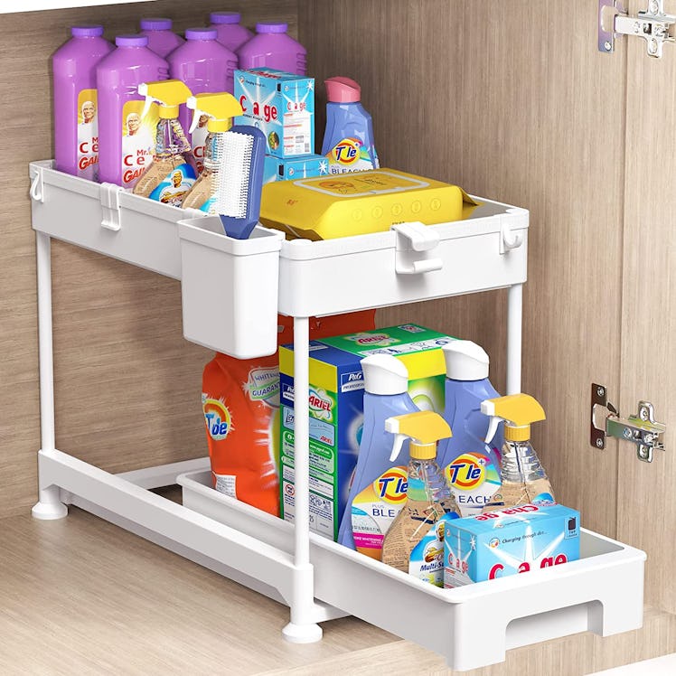 SPACEKEEPER Under Sink Sliding Basket Organizer