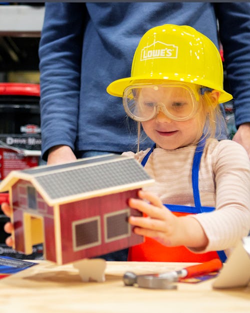 The birthday packages at Lowe's are perfect for your little DIY builders.