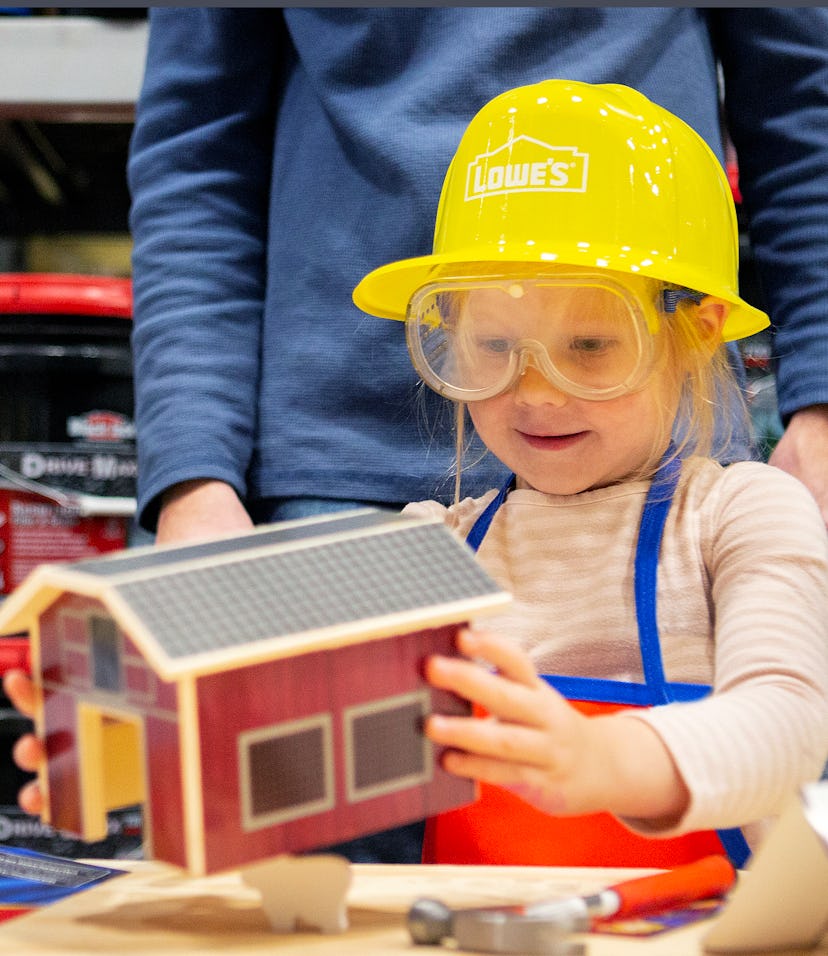 The birthday packages at Lowe's are perfect for your little DIY builders.