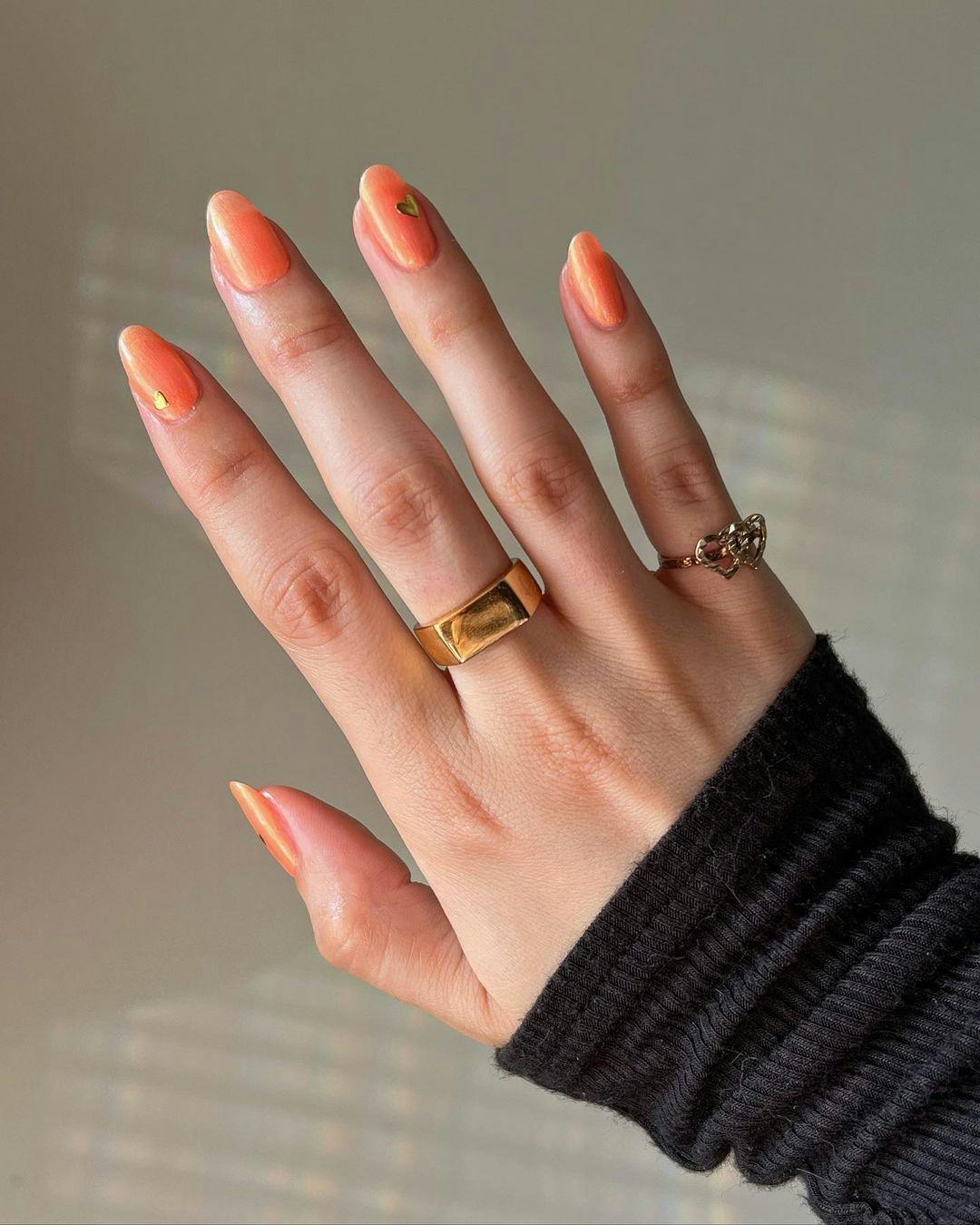 orange nail polish