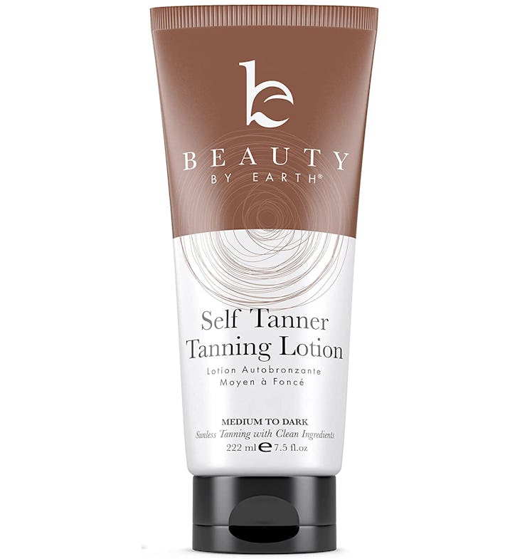Beauty by Earth Self Tanner Tanning Lotion is the best self tanner for sensitive skin.