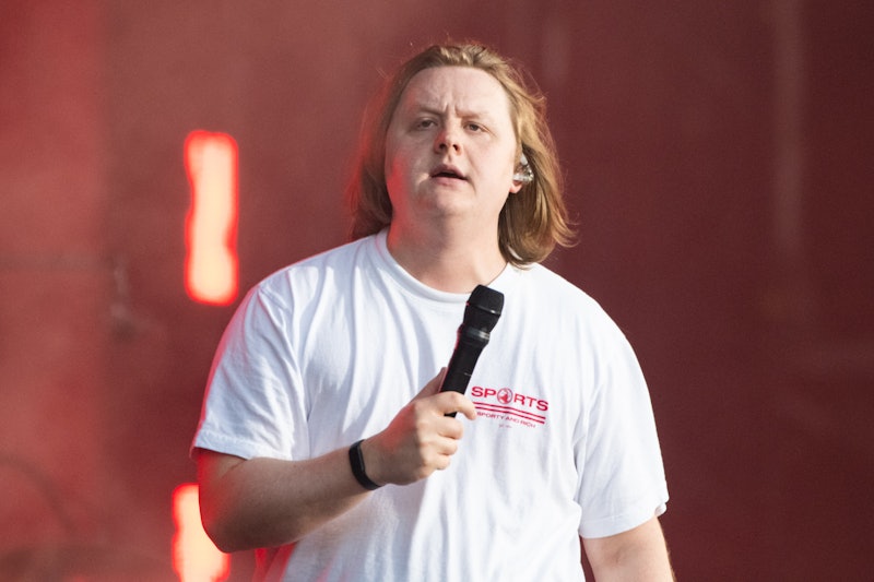 Lewis Capaldi performing in Budapest in August 2022