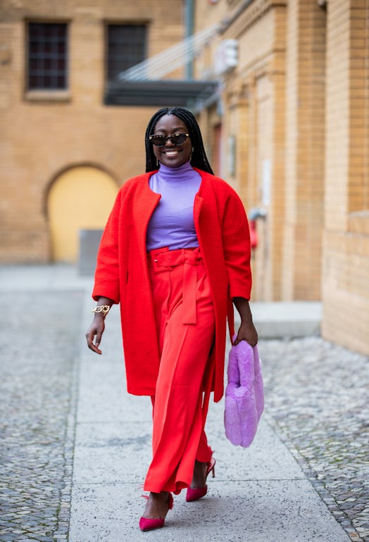 Lois Opoku red outfit street style