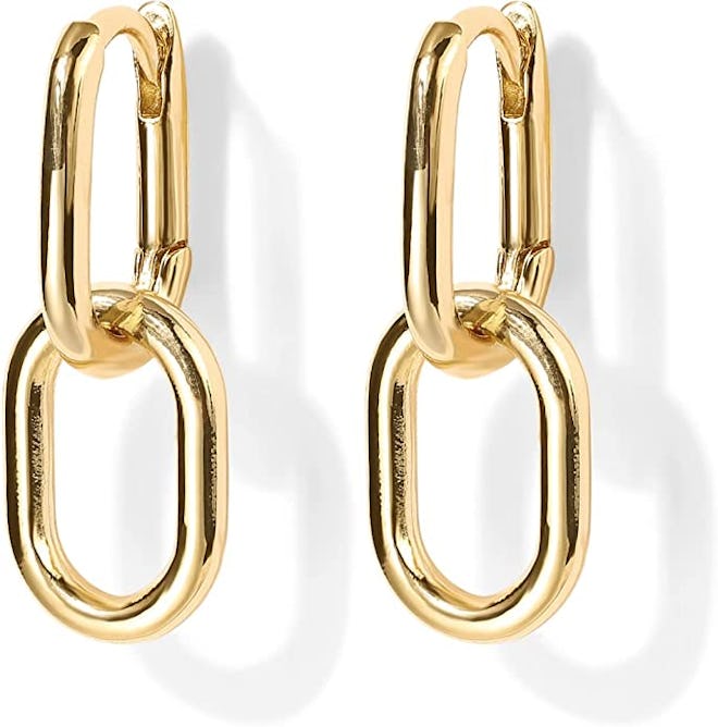 PAVOI 14-Karat Gold Convertible Link Earrings