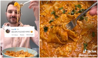 TikToker DannyLovesPasta's lasagna soup recipe has gone viral.