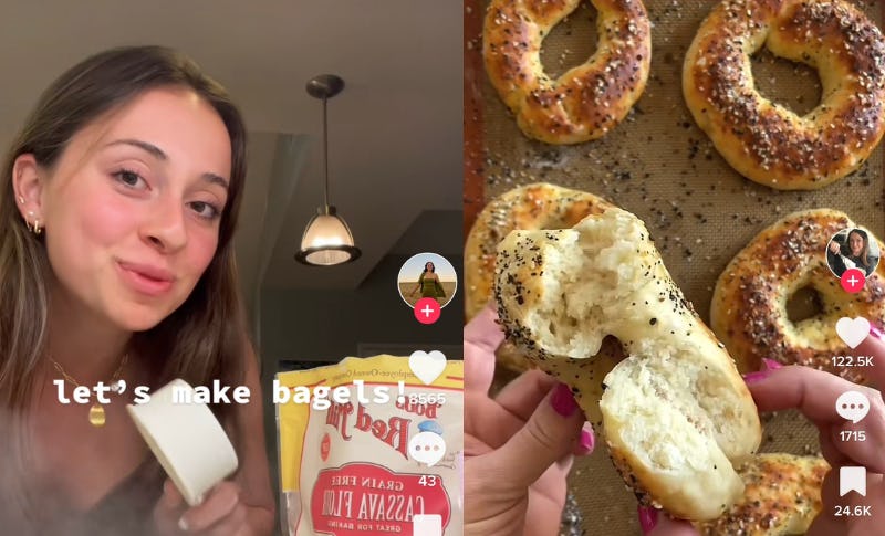 How To Make This Easy TikTok Bagel Recipe With Just 2 Ingredients