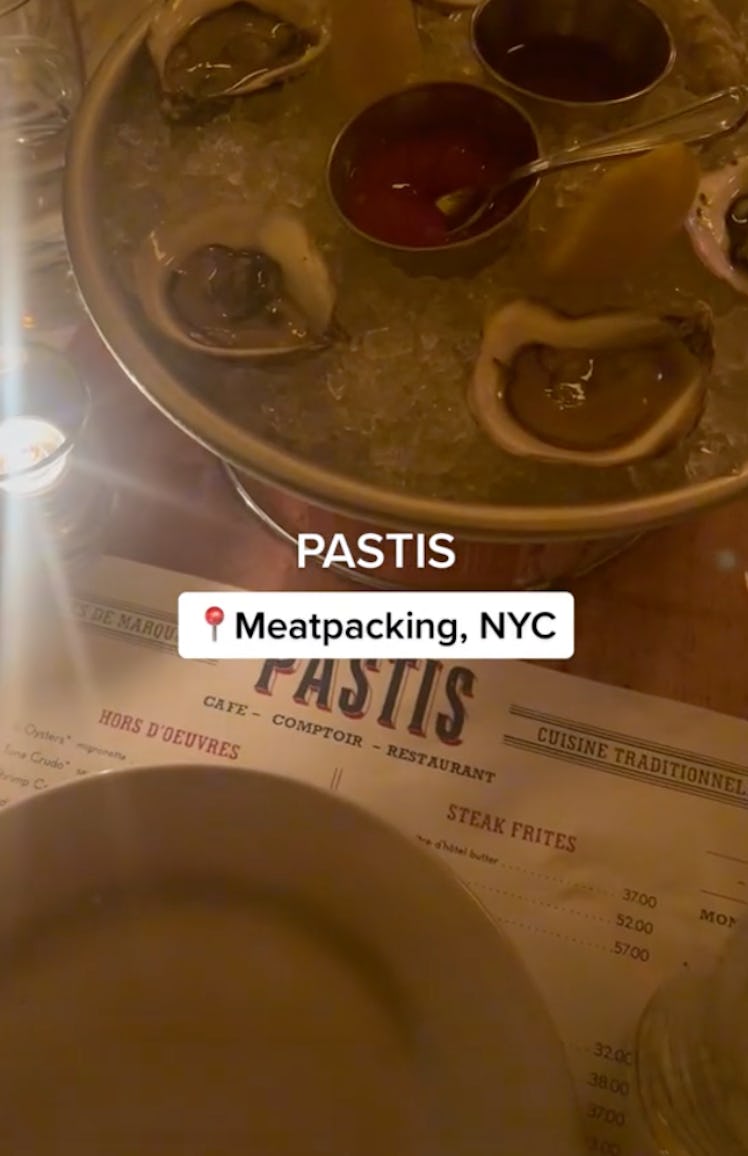 Pastis is a celeb-loved date night restaurants in NYC featured on DeuxMoi.