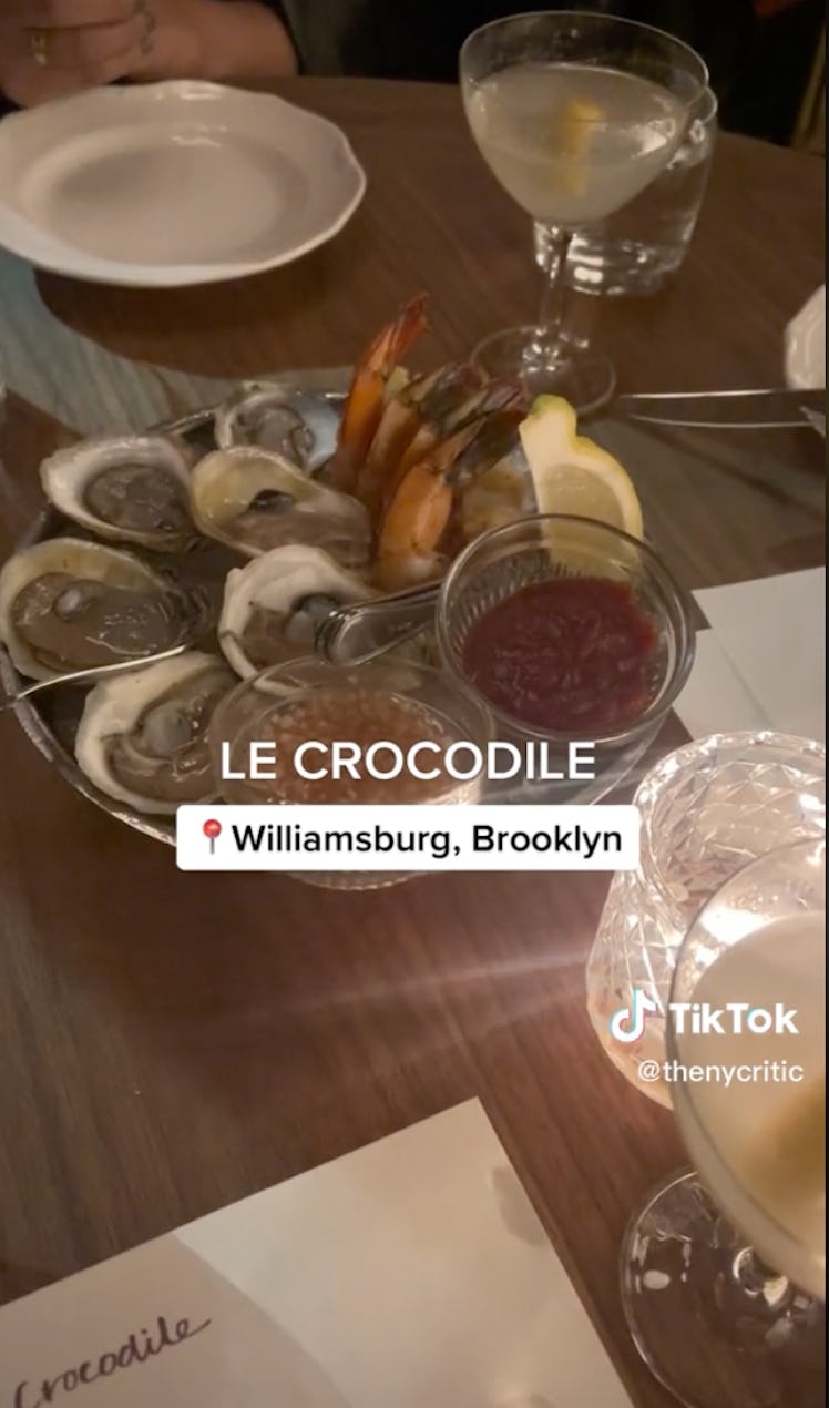 Le Crocodile is a celeb-loved date night restaurants in NYC featured on DeuxMoi.