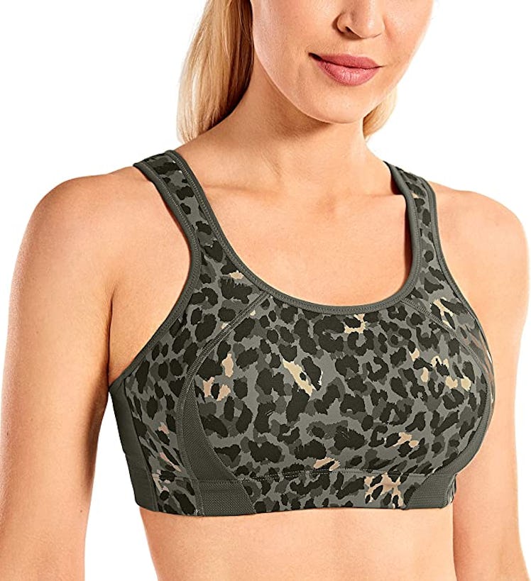 SYROKAN Padded Full Coverage Sports Bra