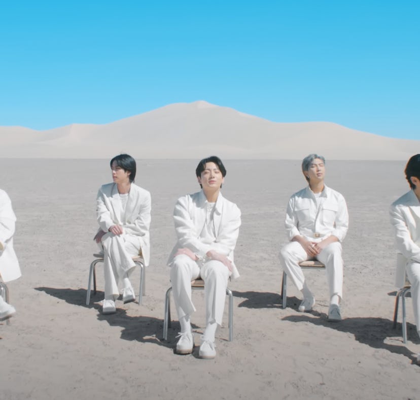 BTS filming locations in Los Angeles and California include the Mojave Desert for their 2023 Grammy ...