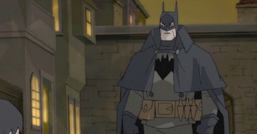 Batman in his Victorian-era costume.