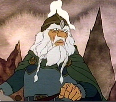 希优顿在1980年的动画电影《王者归来》中的表现。