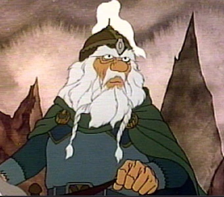 Theoden in the 1980 animated movie 'Return of the King.'