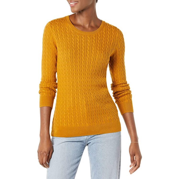 Amazon Essentials Cable Crewneck Sweater