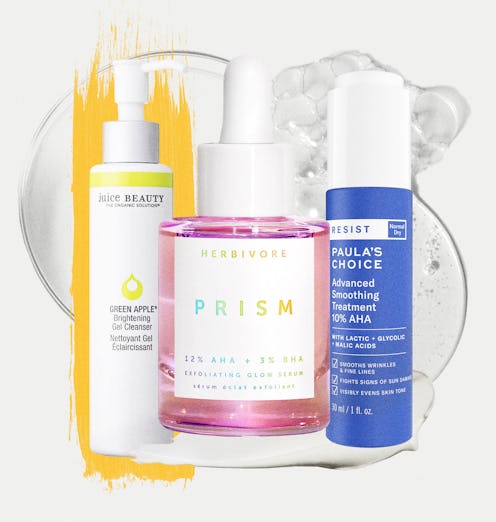 Malic acid in skin care products.