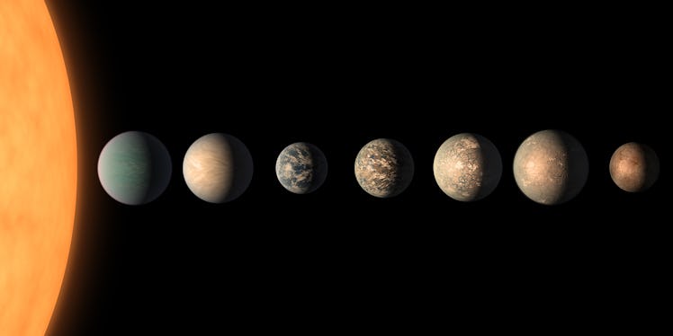 TRAPPIST-1 planetary system concept art