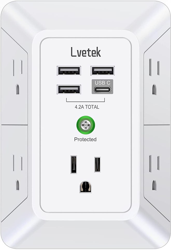 LVETEK Surge Protector Outlet Extender