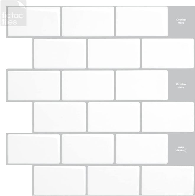 Tic Tac Tiles Adhesive Backsplash