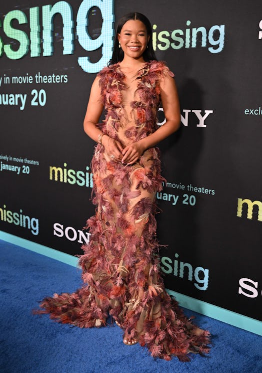 US actress Storm Reid attends the Los Angeles premiere of "Missing" at the Alamo Drafthouse in Los A...