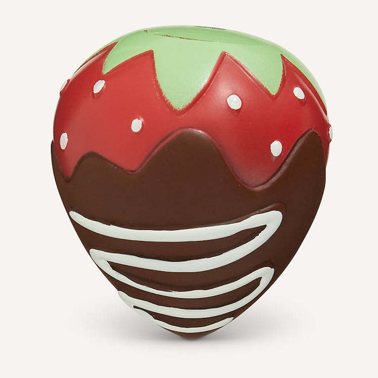 This chocolate-covered strawberry toy is from PetSmarts Valentine's Day collection for dogs. 