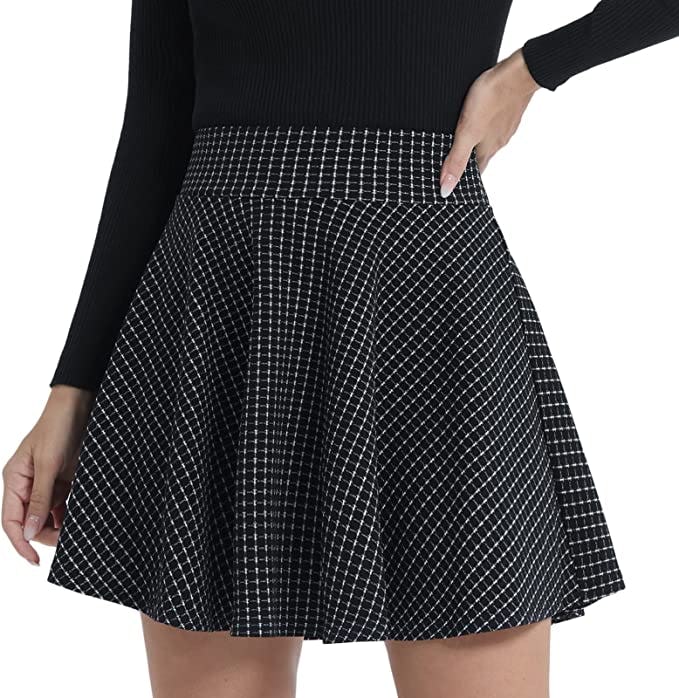 DJT FASHION Pleated Mini Skirt with Shorts