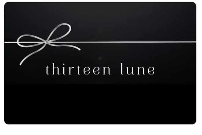 thirteen lune gift card as a last minute valentine's day gift