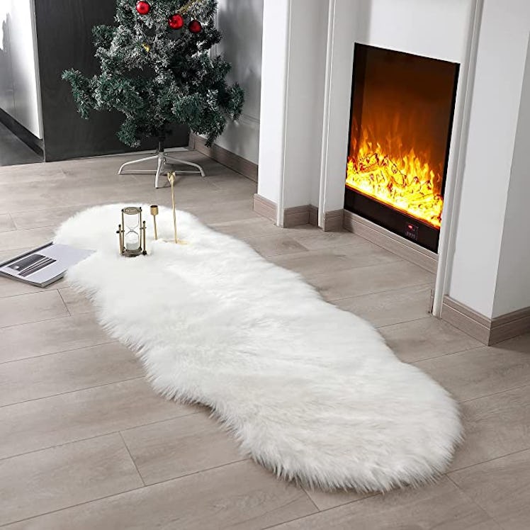 linmopm Super Soft Fluffy Faux Fur Rug