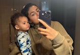 Kylie Jenner Reveals First Photos Of Her & Travis Scott's Son Aire