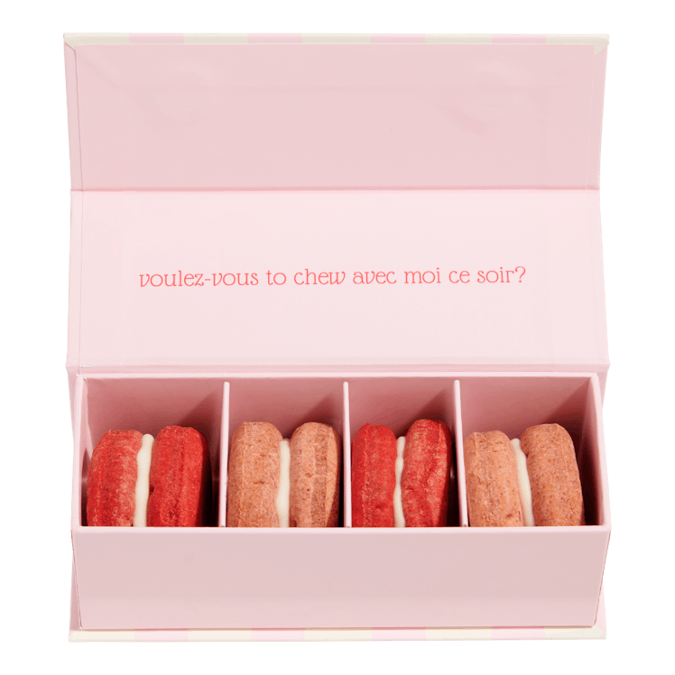 How to get BARK's dog macaron cookies for Valentine's Day.