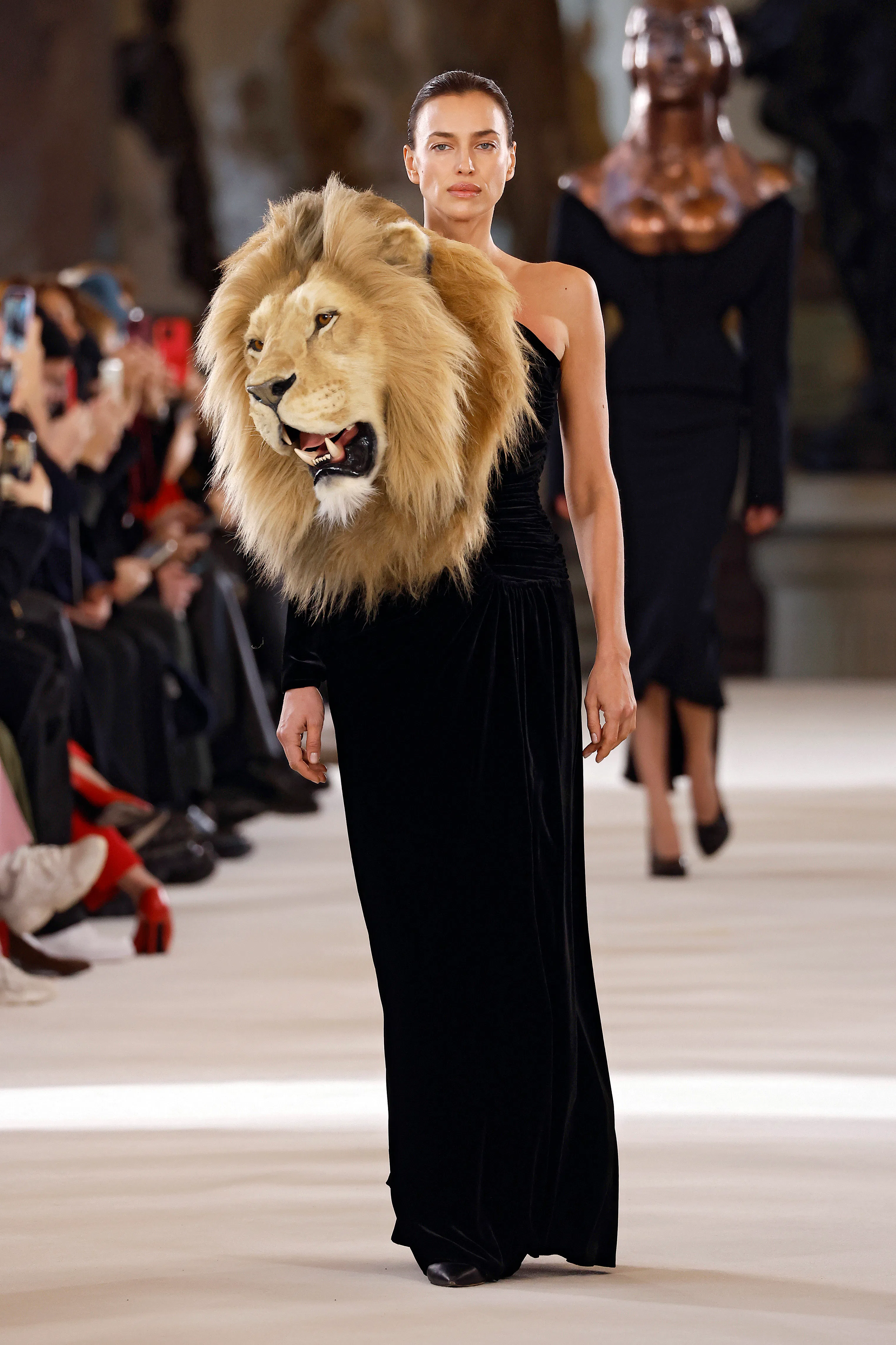 lion dress fashion show No animals were harmed': Kylie Jenner's ultra-realistic lion head sparks  uproar at Paris fashion week | Paris fashion week