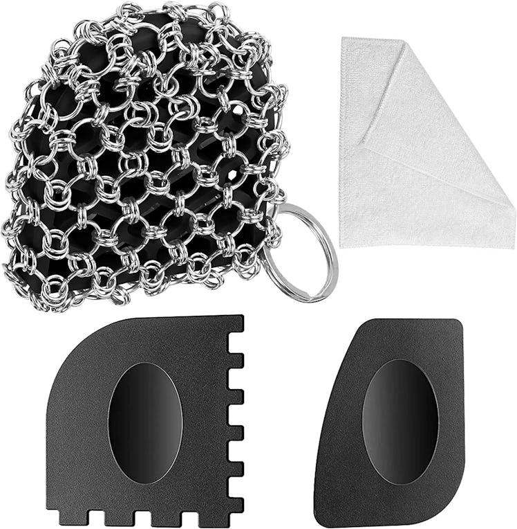 Herda Cast Iron Skillet Scrubber Kit (4 Pieces)