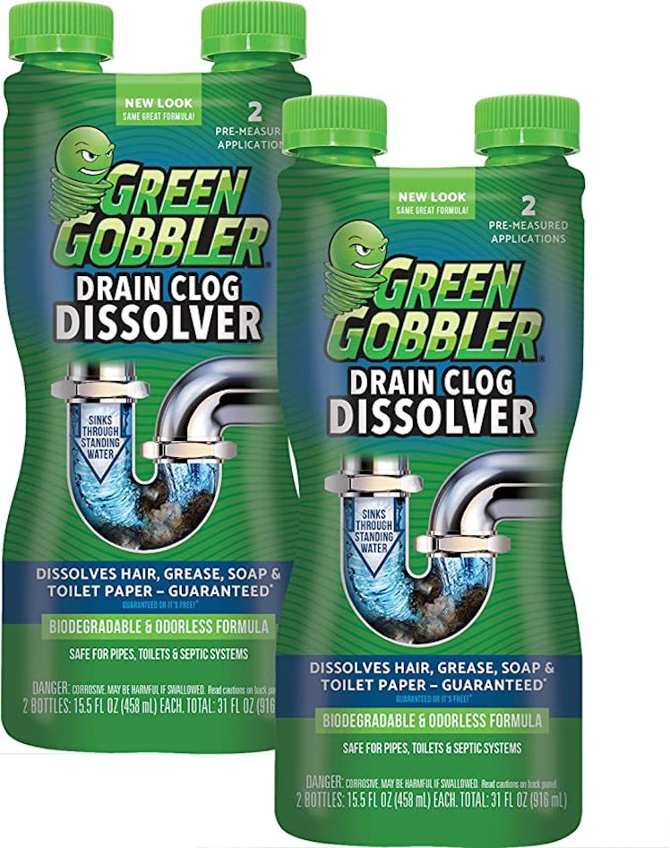 Green Gobbler Liquid Hair & Grease Clog Remover (2-Pack)