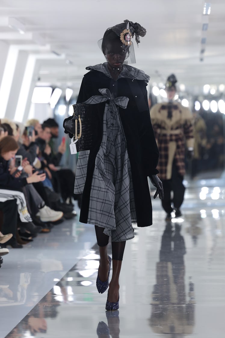 a look from the maison margiela fall 2023 runway