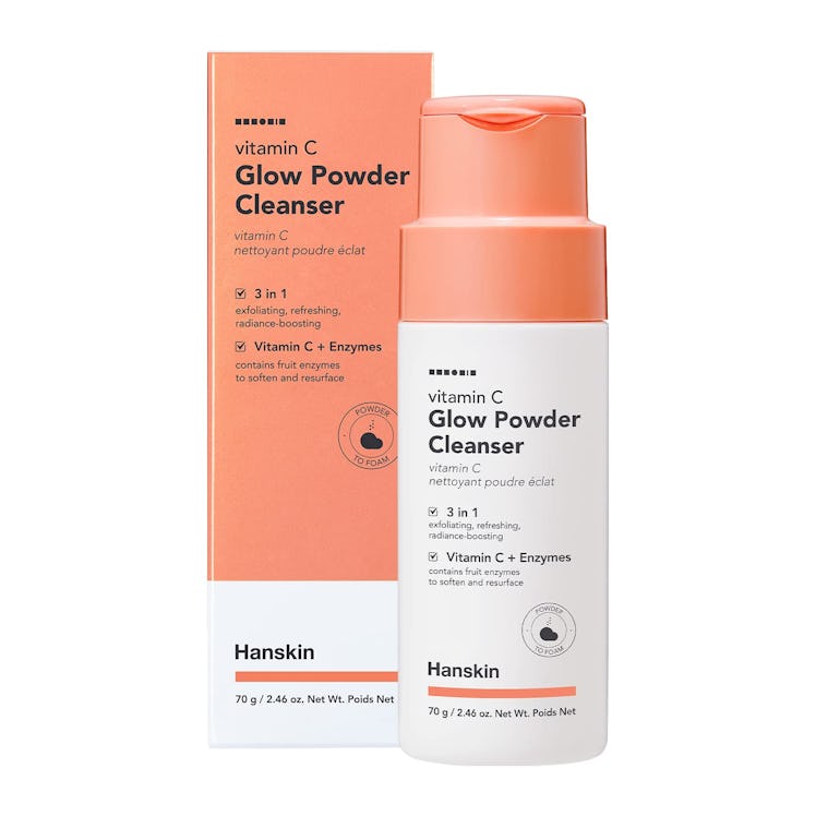 hanskin vitamin c glow powder cleanser is the best vitamin c powder cleanser