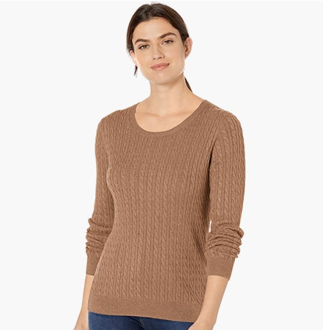 Amazon Essentials Cable Crewneck Sweater