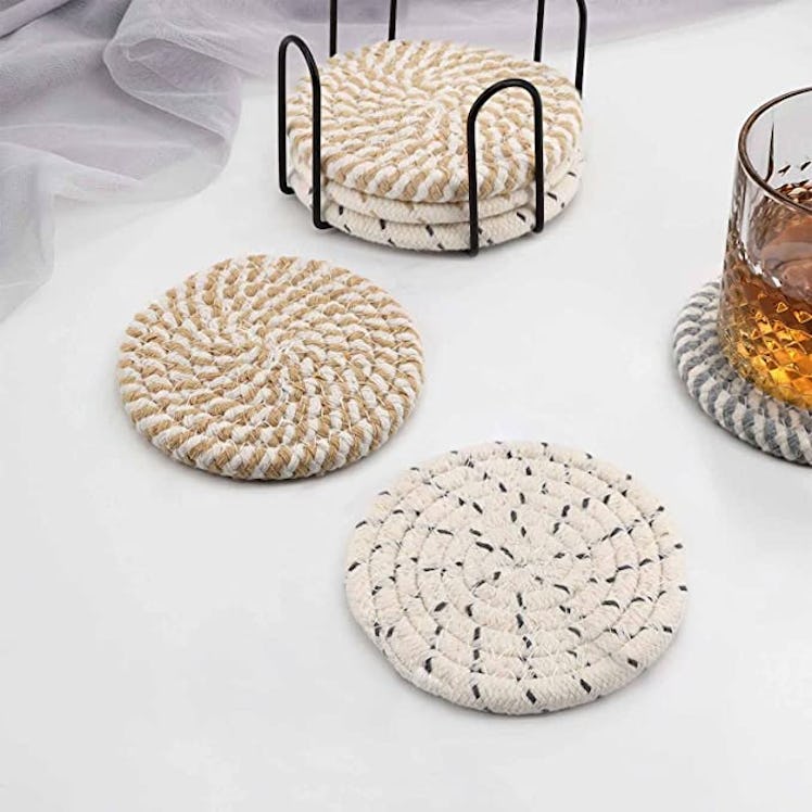 Meltset Absorbent Woven Coasters (8-Pack)