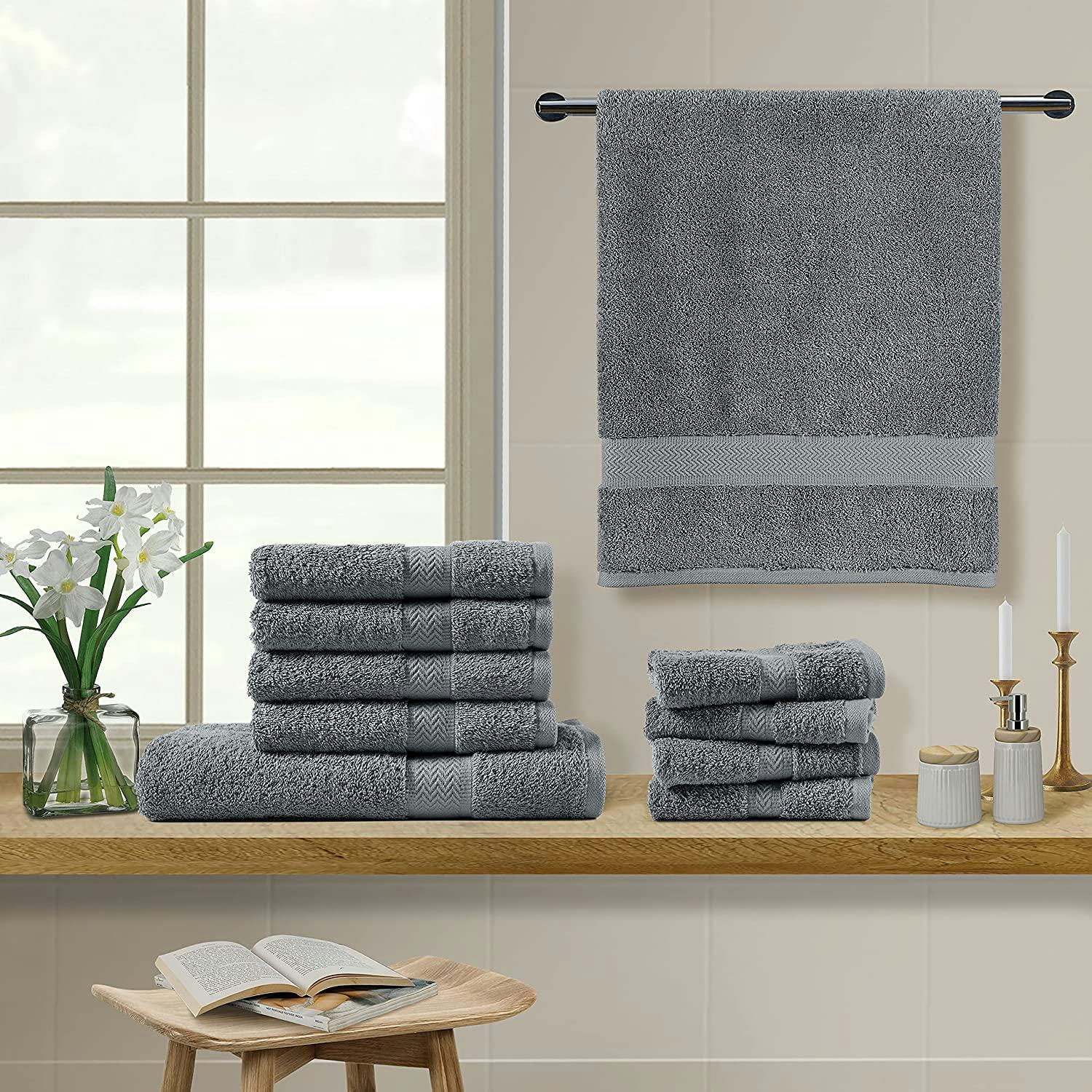 CHATEAU HOME COLLECTION Bath Towels (10-Pieces)