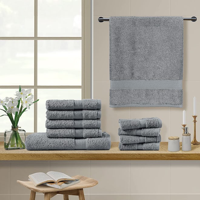 CHATEAU HOME COLLECTION Bath Towels Set (10 Pieces)