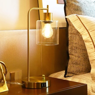 KIAMPON Gold Industrial Table Lamp