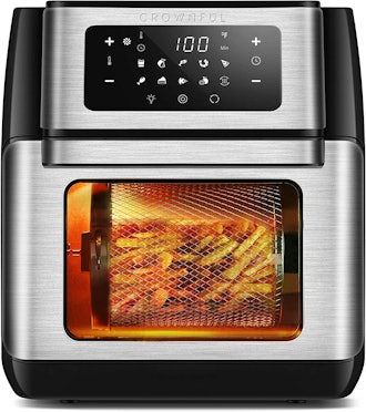 This multifunctional air fryer is on the larger side, but ideal for one person who wants more featur...
